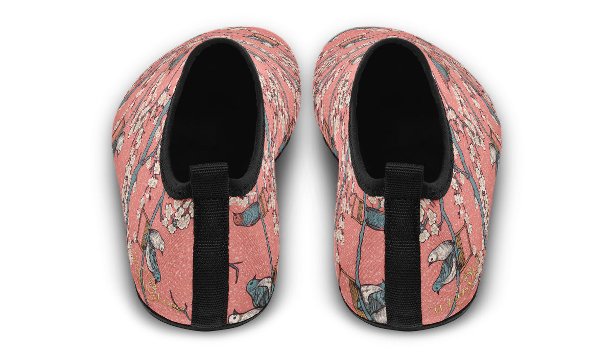 Birds And Blossoms Aqua Shoes