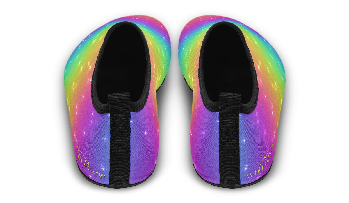 Rainbow Sparkles Aqua Shoes