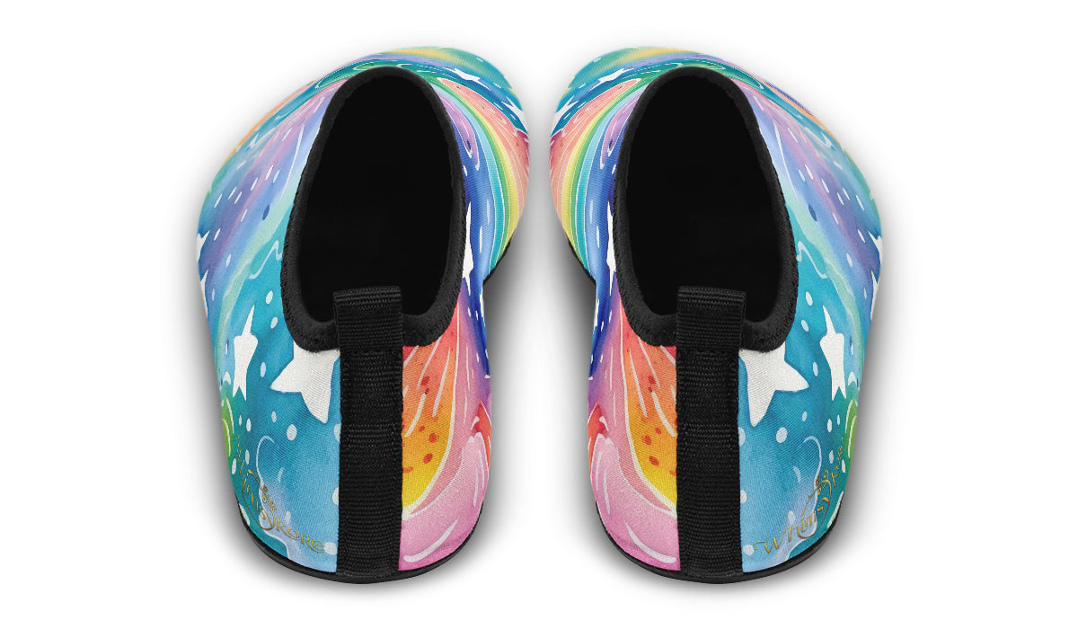 Stars And Swirls Aqua Shoes