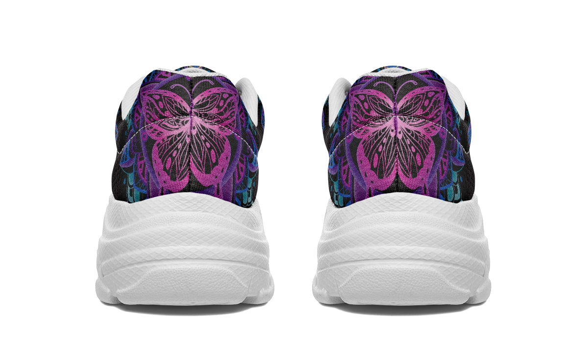 Butterfly Mandala Chunky Sneakers