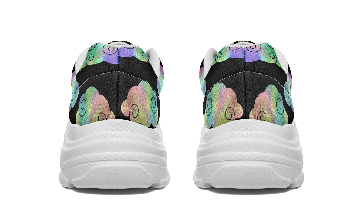Iridescent Clouds Chunky Sneakers