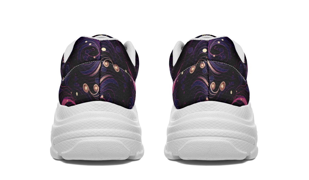 Purple Swirls Chunky Sneakers