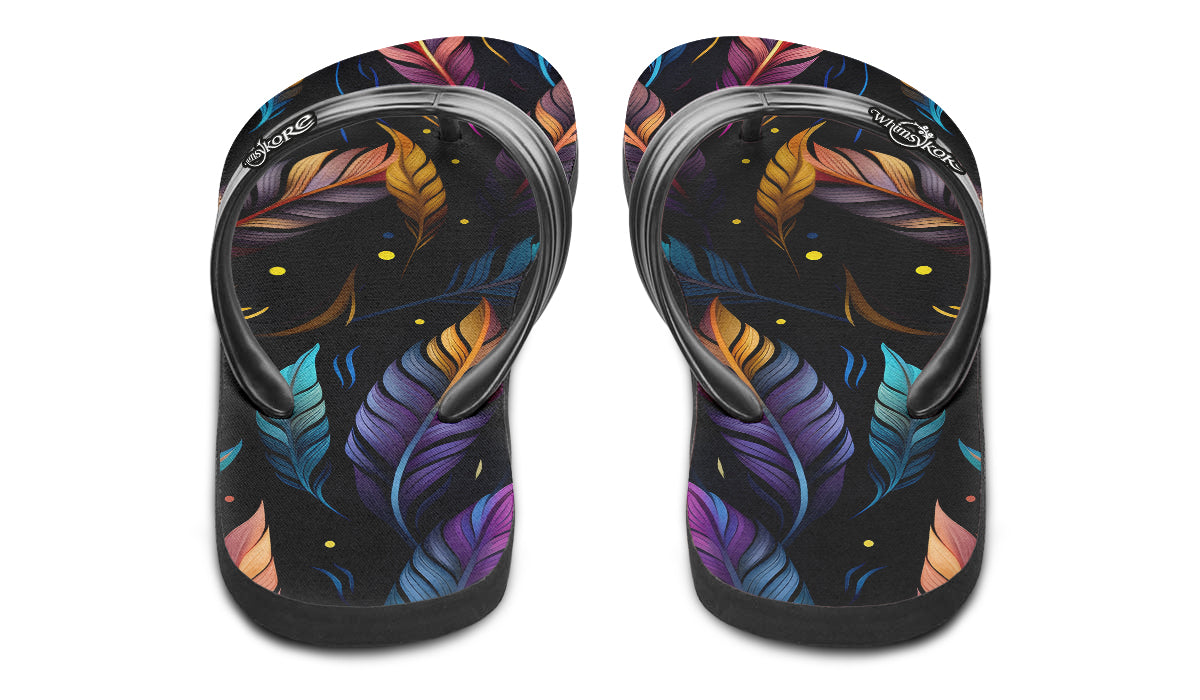 Feathers Flip Flops