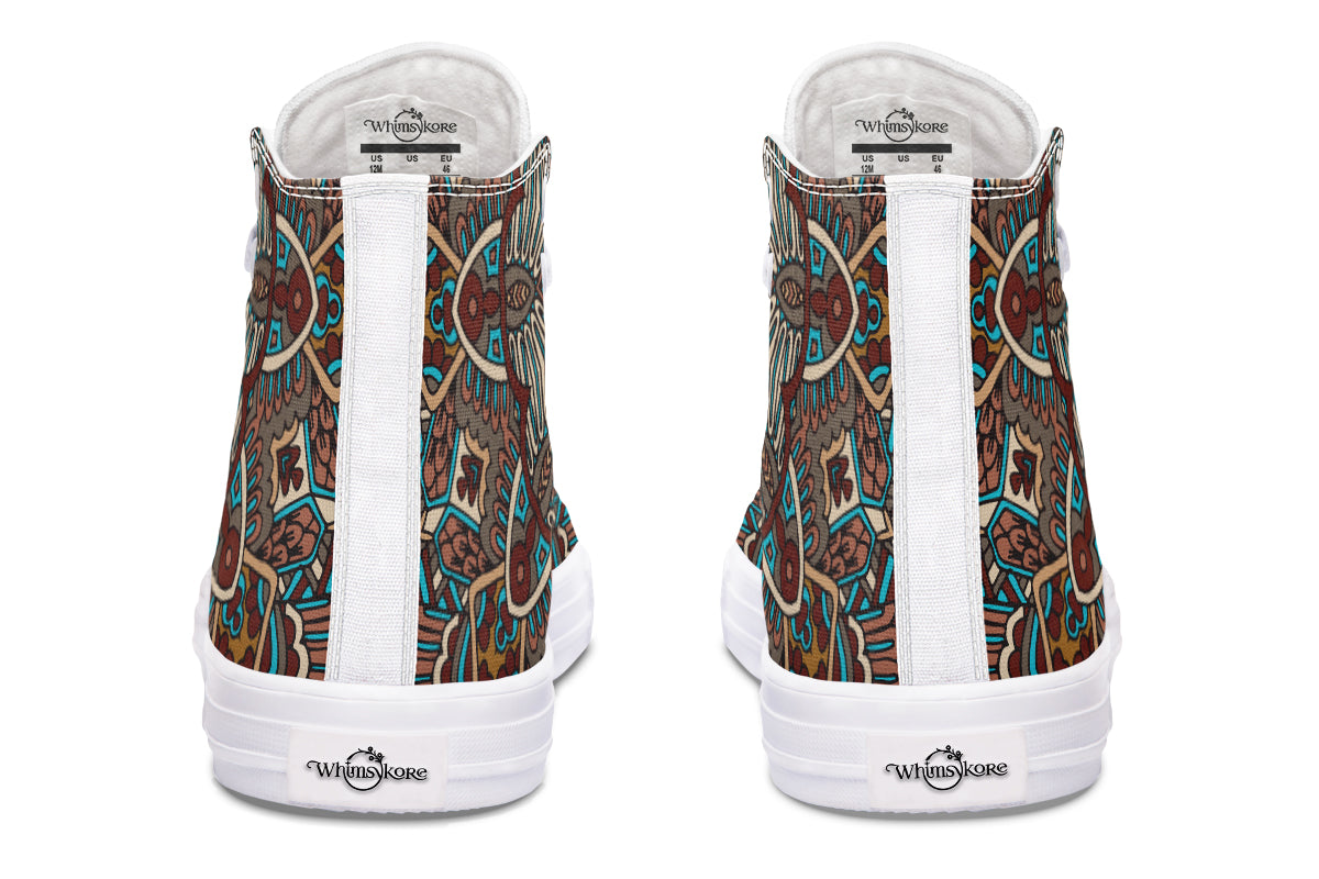 Earthy Mandala High Tops