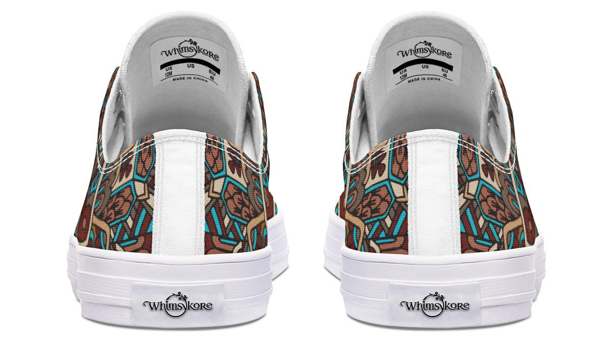 Earthy Mandala Low Tops