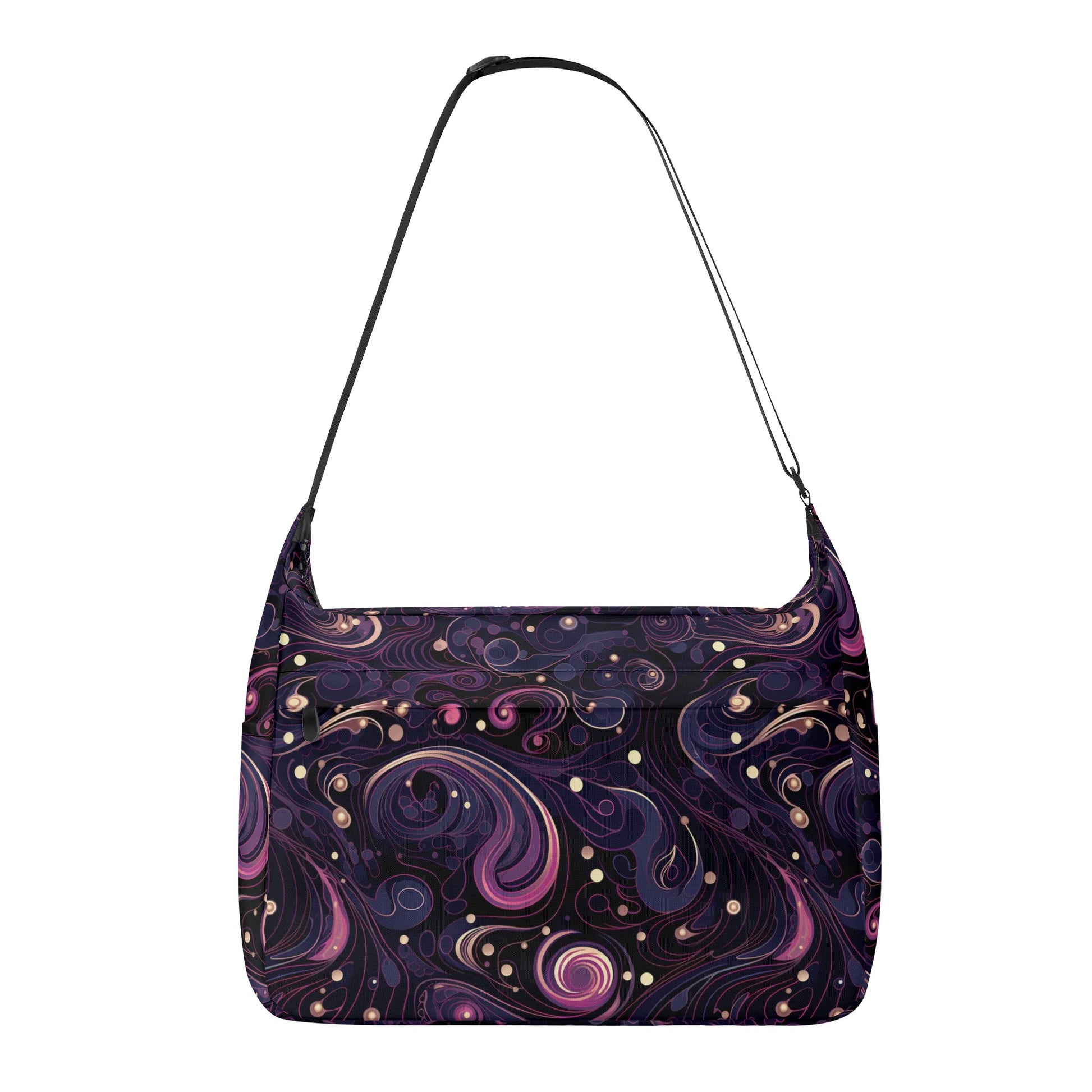 Purple Swirls Messenger Bag