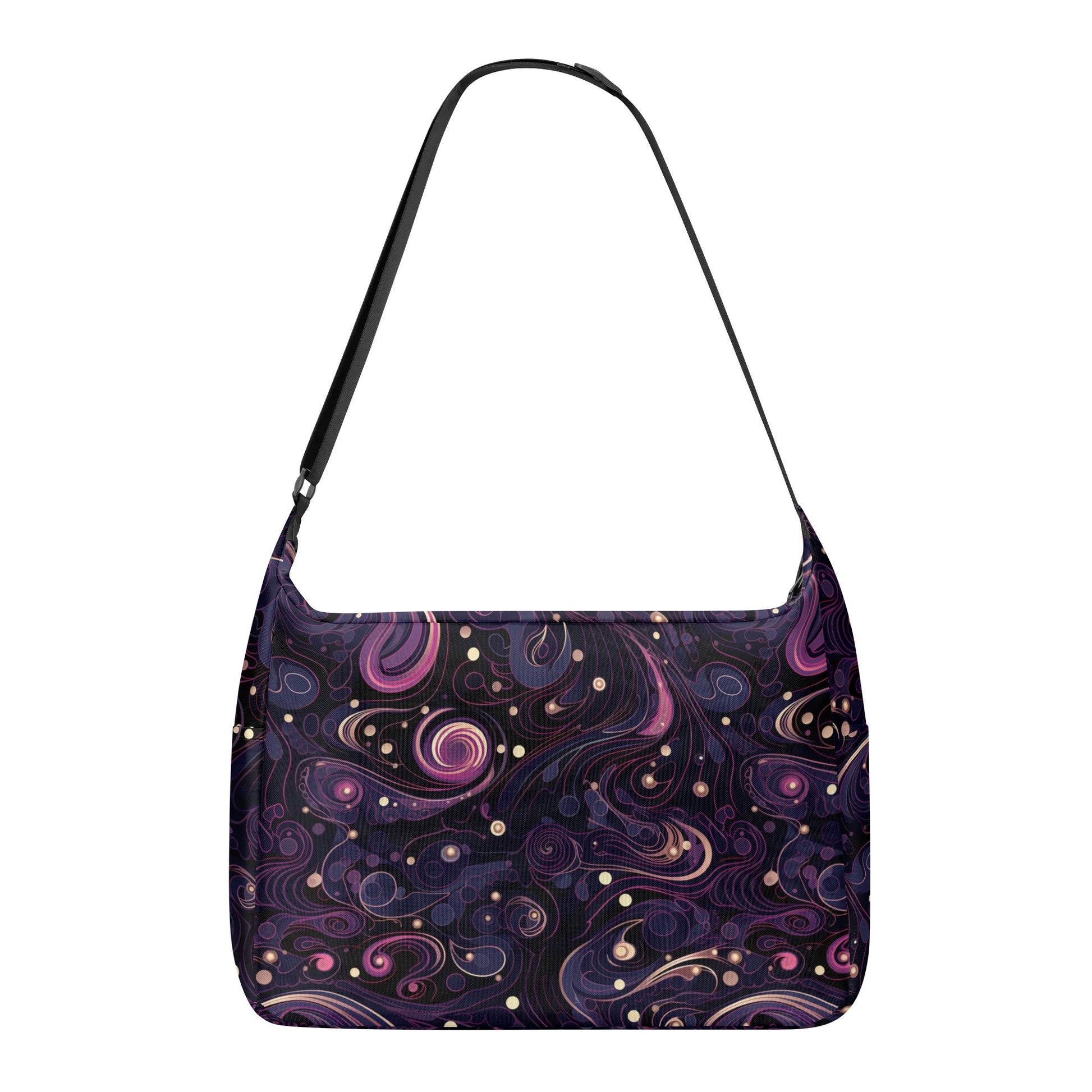 Purple Swirls Messenger Bag