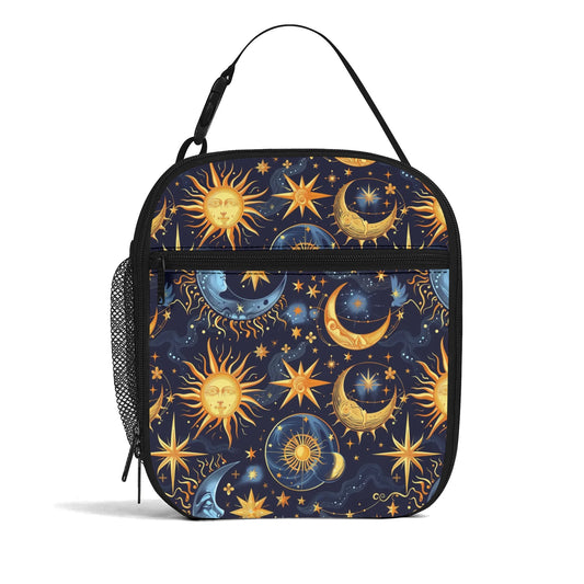 Sun Moon And Stars Insulated Lunch Bag