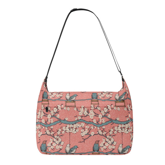 Birds And Blossoms Messenger Bag