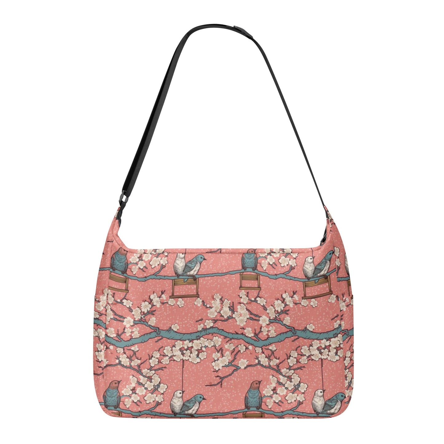 Birds And Blossoms Messenger Bag