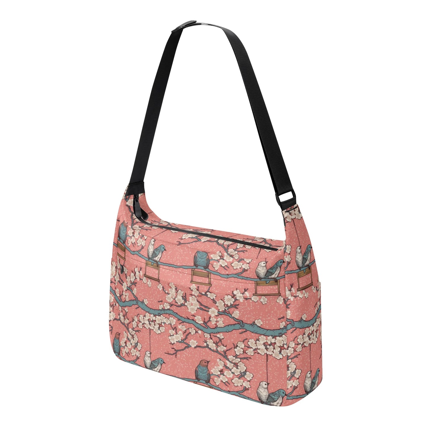 Birds And Blossoms Messenger Bag