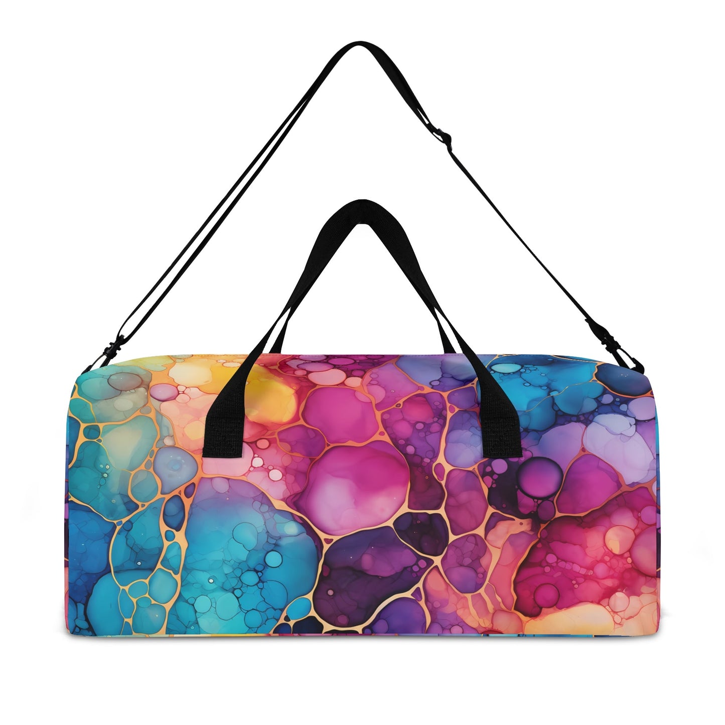 Rainbow Spill Duffel Bag