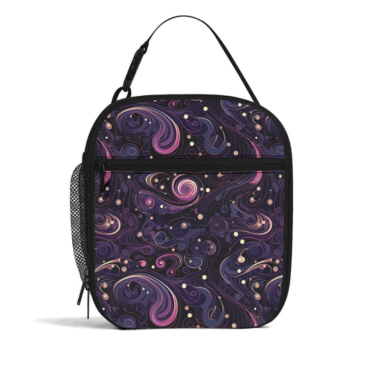 Purple Swirls Insulated Lunch Bag