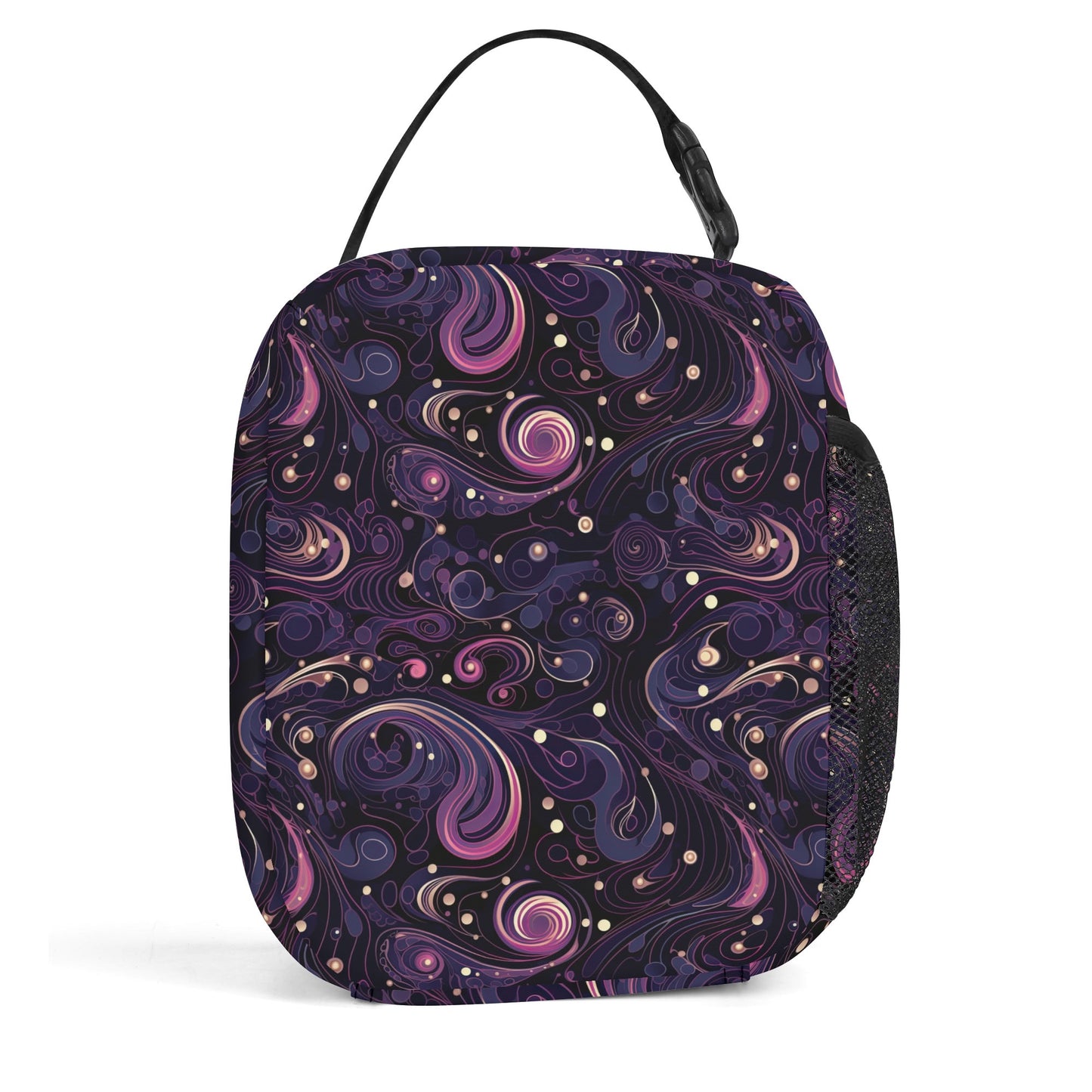 Purple Swirls Insulated Lunch Bag