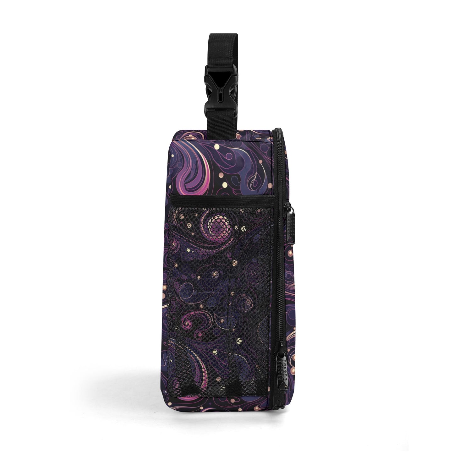 Purple Swirls Insulated Lunch Bag