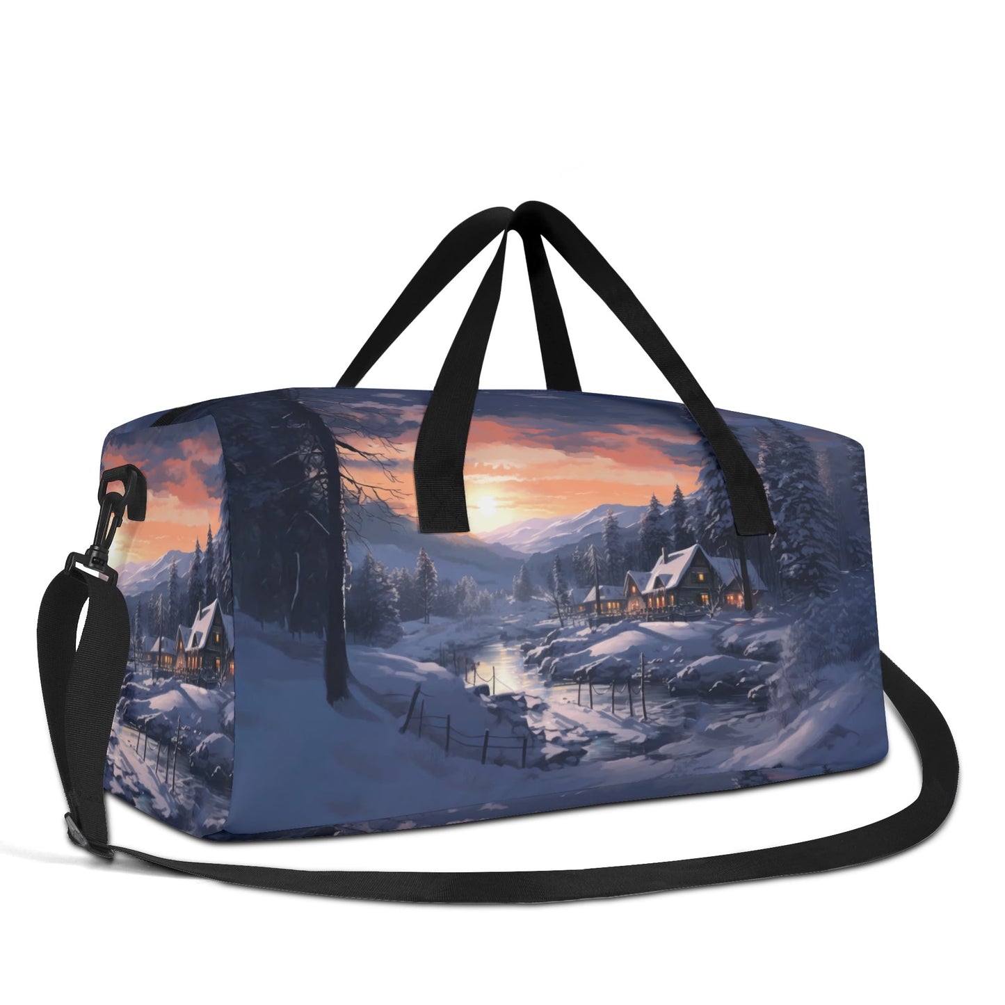 Winter Sunset Duffel Bag