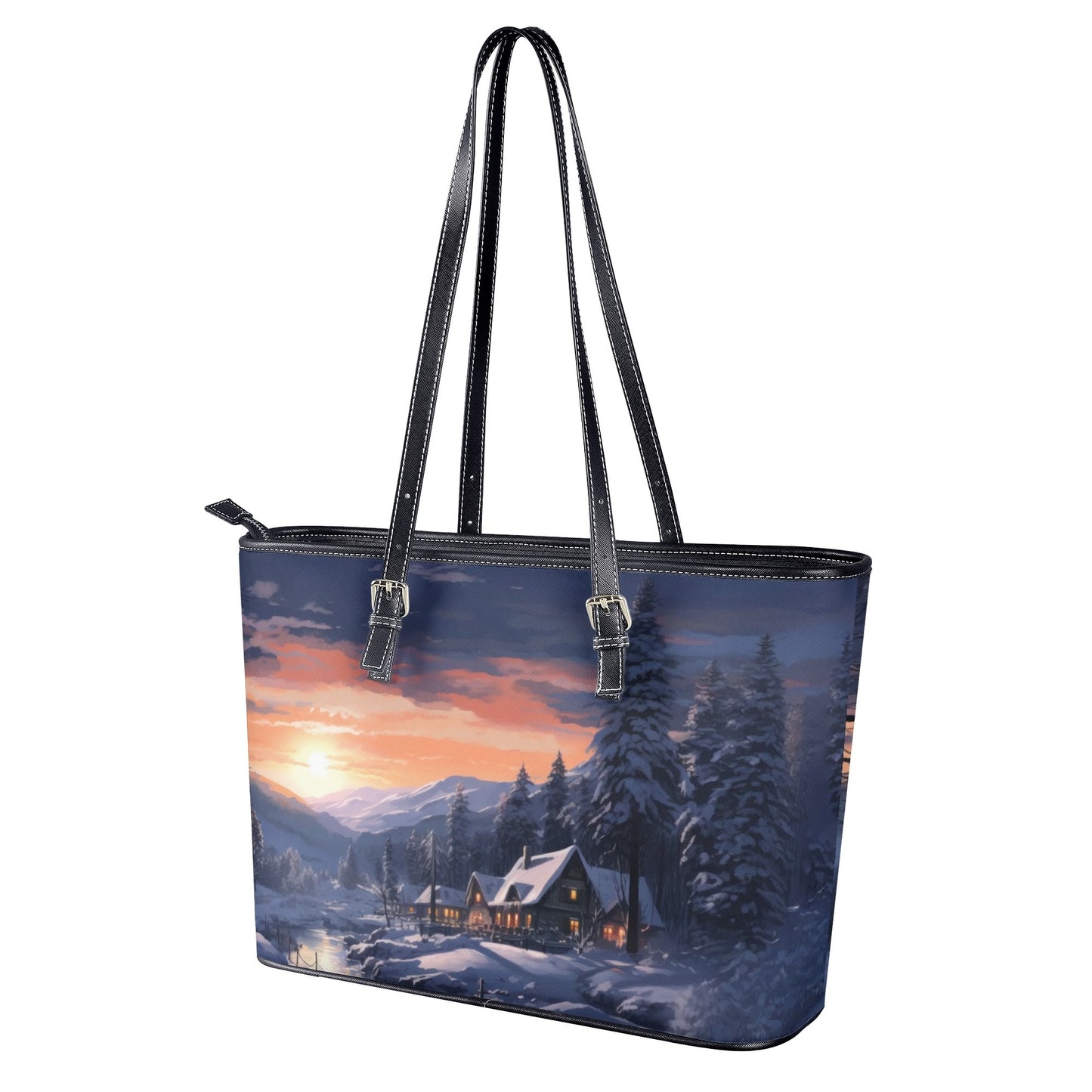 Winter Sunset Tote Bag