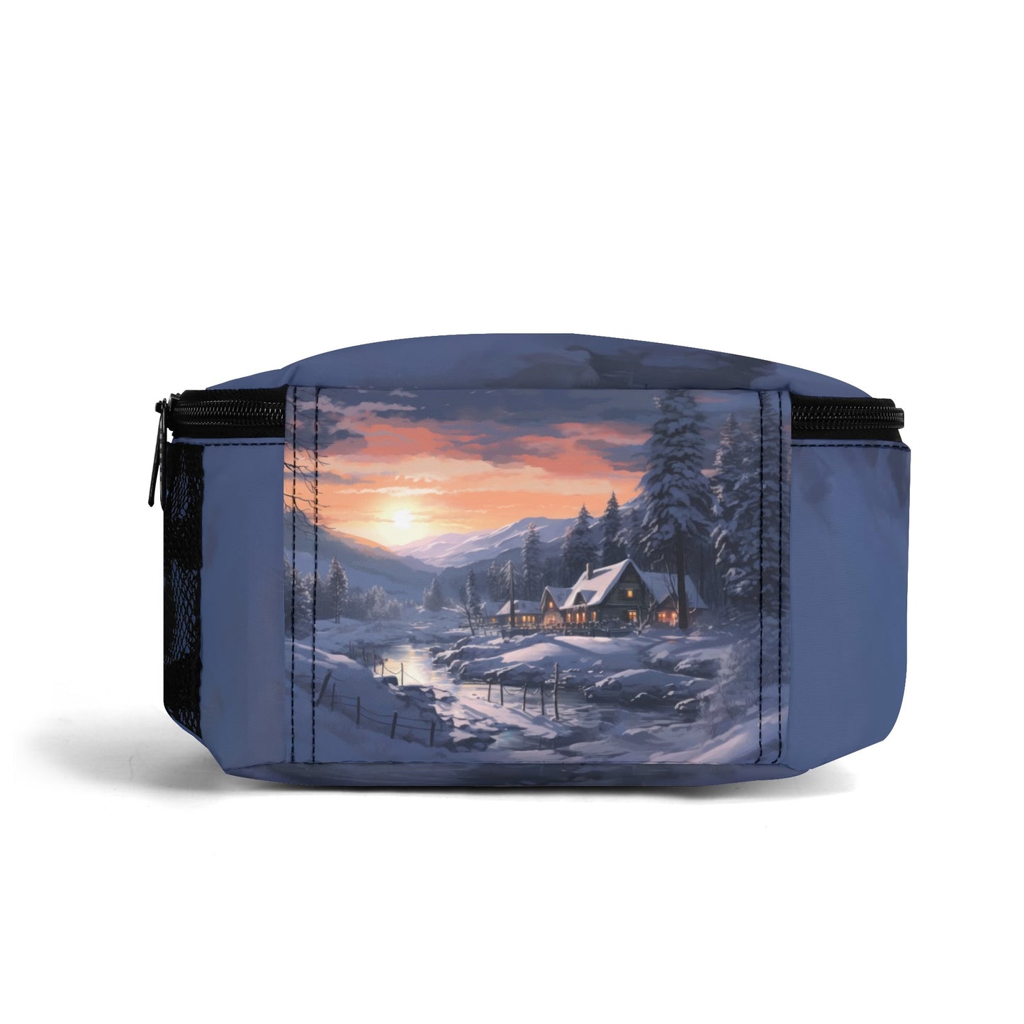 Winter Sunset Insulated Lunch Bag