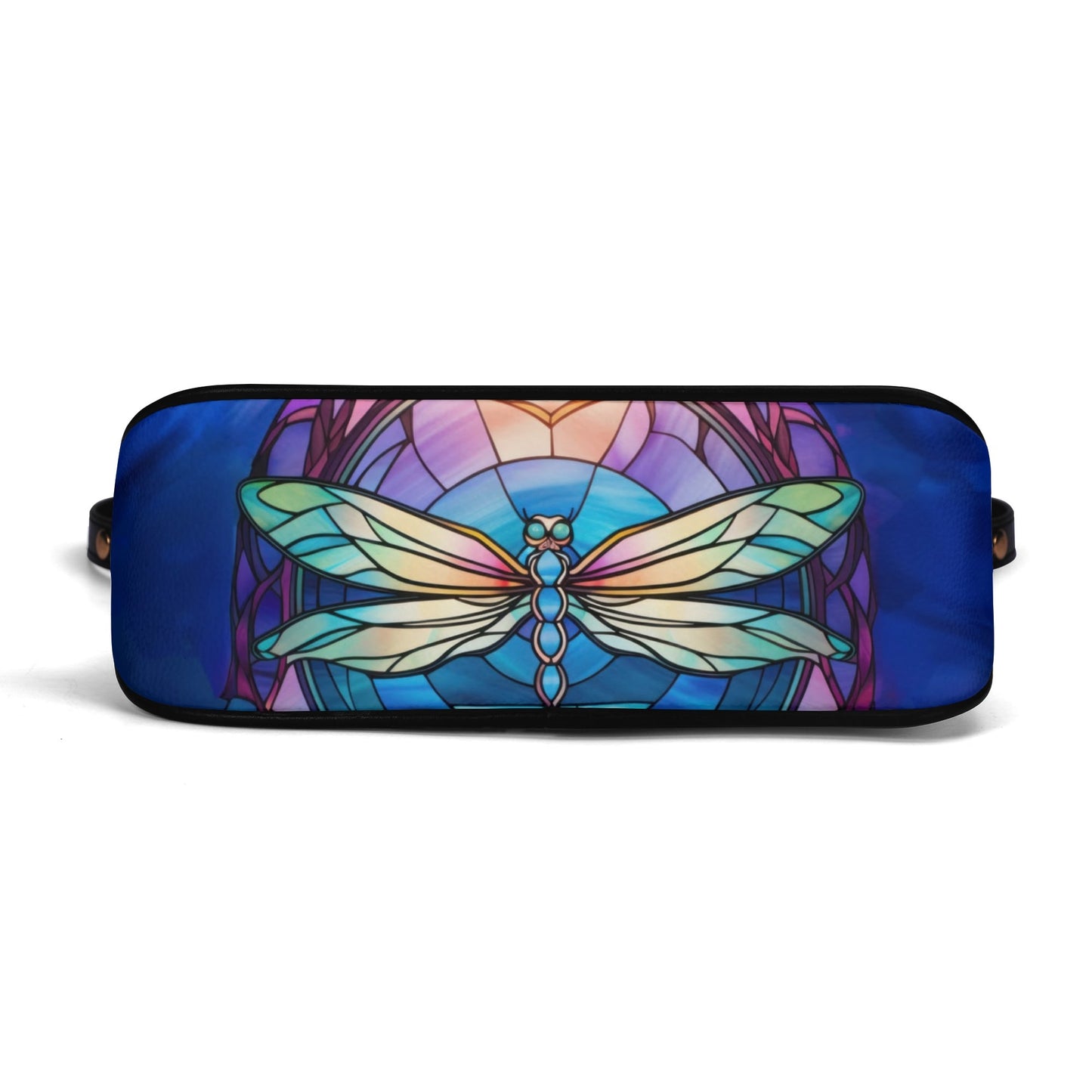 Stained Glass Dragonfly Cross-Body Bag