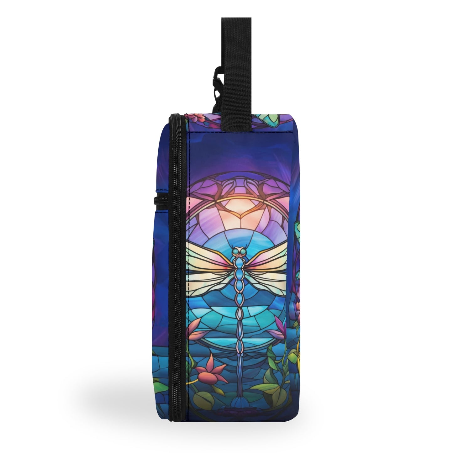 Stained Glass Dragonfly Insulated Lunch Bag