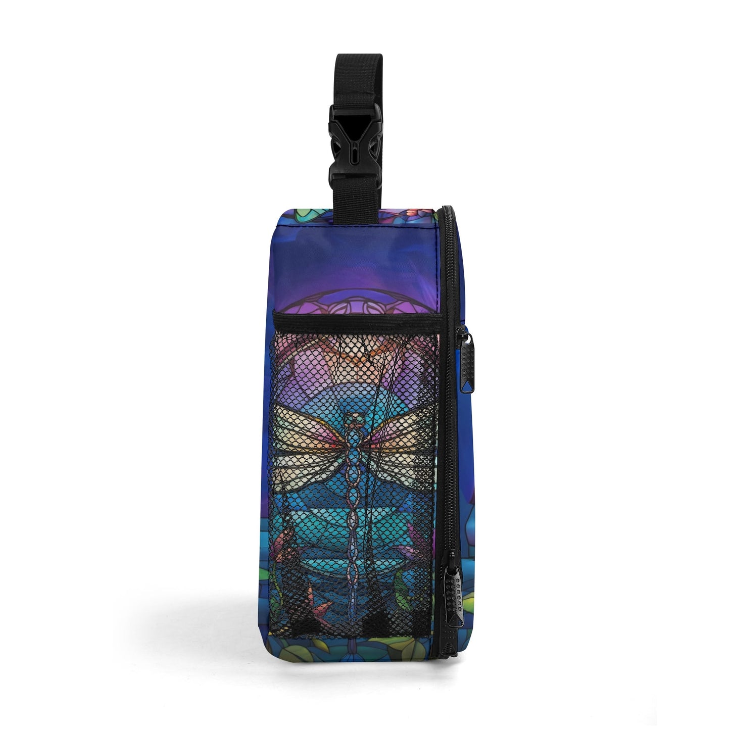 Stained Glass Dragonfly Insulated Lunch Bag