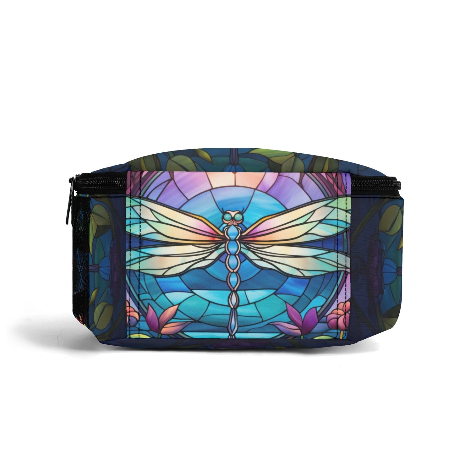 Stained Glass Dragonfly Insulated Lunch Bag