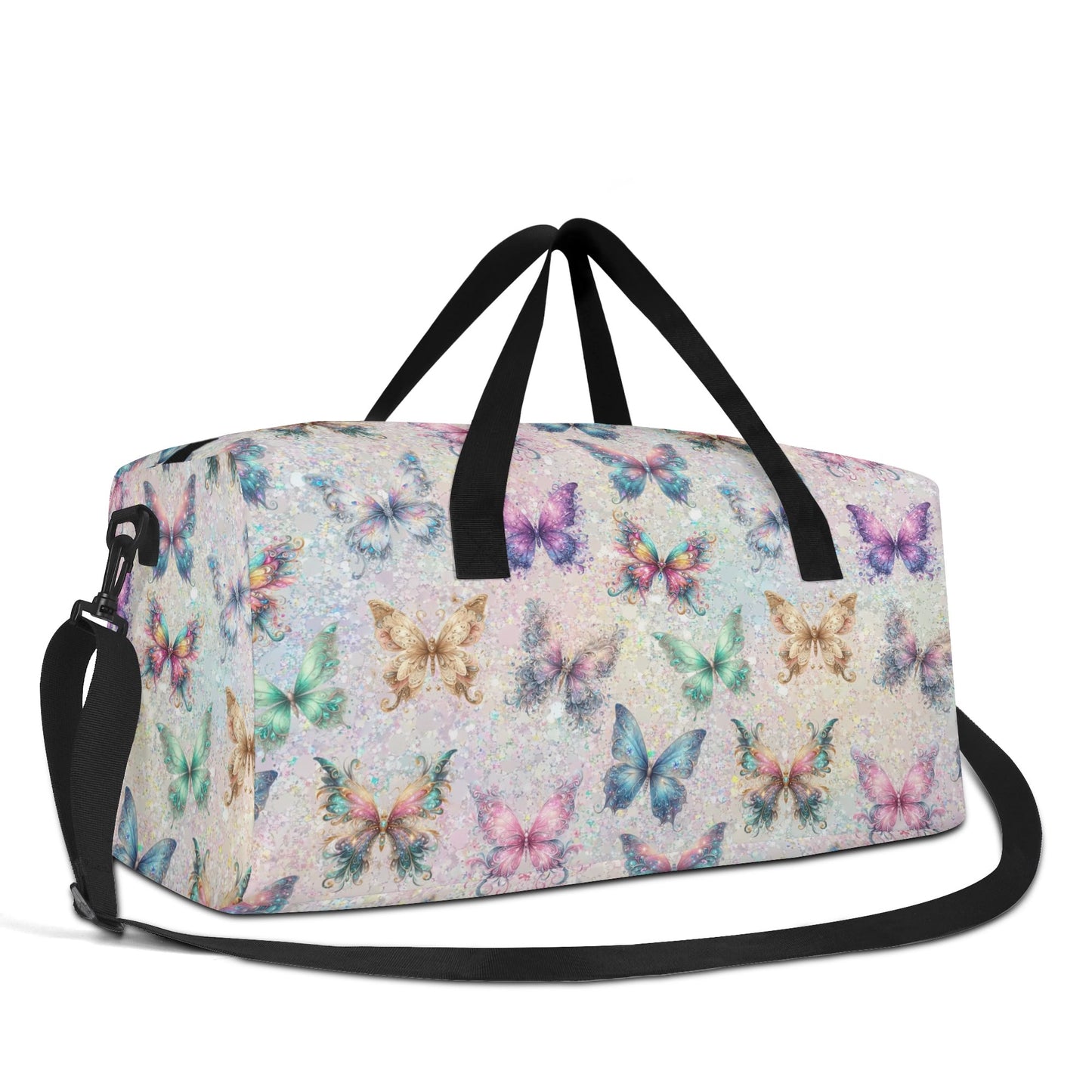 Sparkly Butterflies Duffel Bag