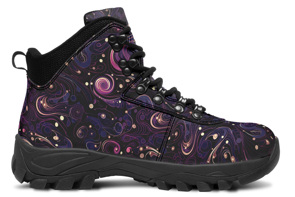 Purple Swirls Active Boots