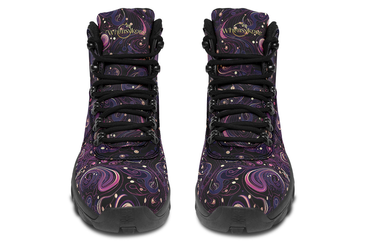 Purple Swirls Active Boots