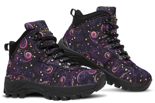 Purple Swirls Active Boots