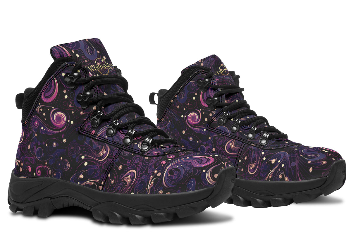 Purple Swirls Active Boots