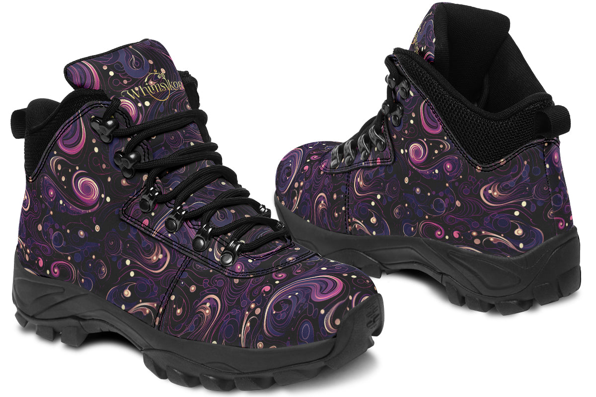 Purple Swirls Active Boots