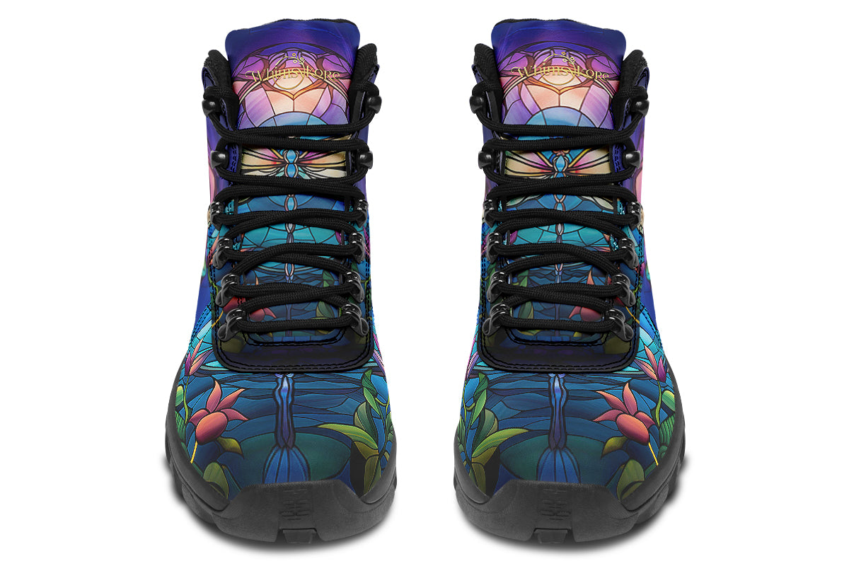 Stained Glass Dragonfly Active Boots