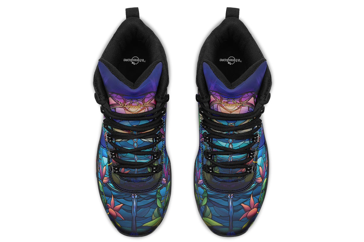 Stained Glass Dragonfly Active Boots