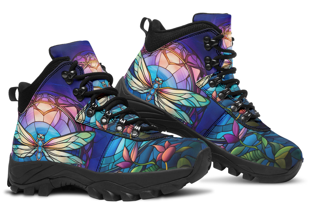 Stained Glass Dragonfly Active Boots