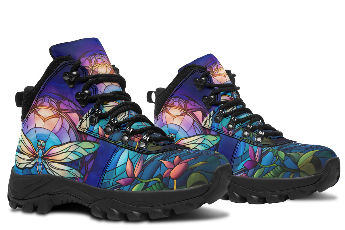 Stained Glass Dragonfly Active Boots