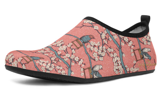 Birds And Blossoms Aqua Shoes