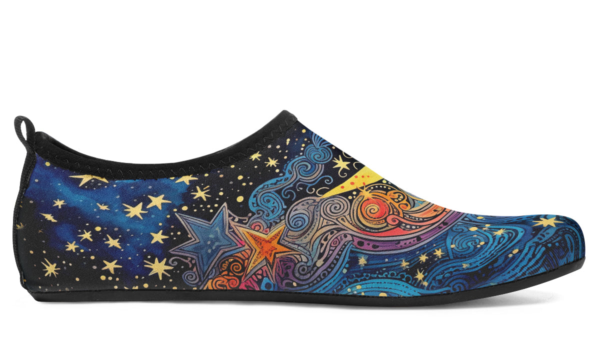 Celestial Moon Aqua Shoes