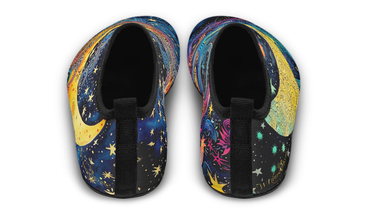 Celestial Moon Aqua Shoes