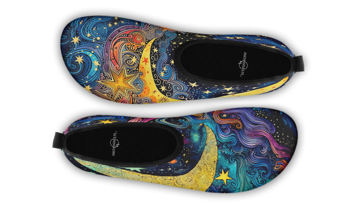 Celestial Moon Aqua Shoes