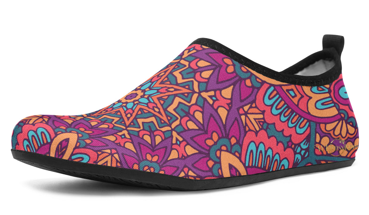 Festive Mandala Aqua Shoes