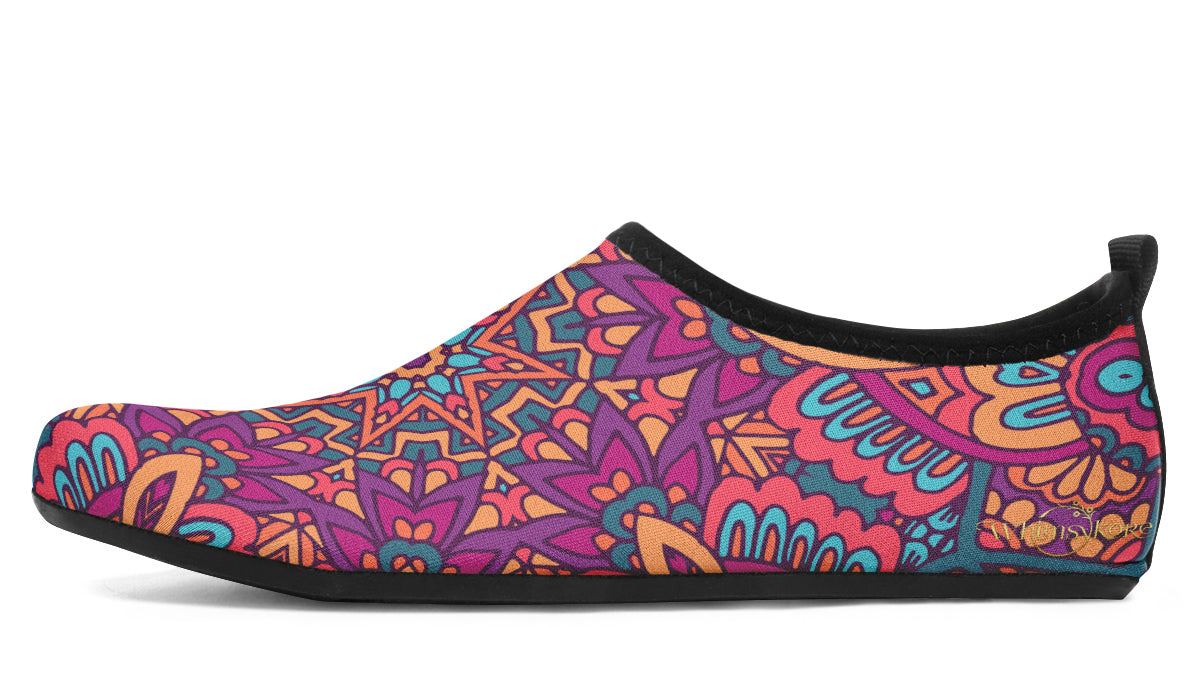 Festive Mandala Aqua Shoes