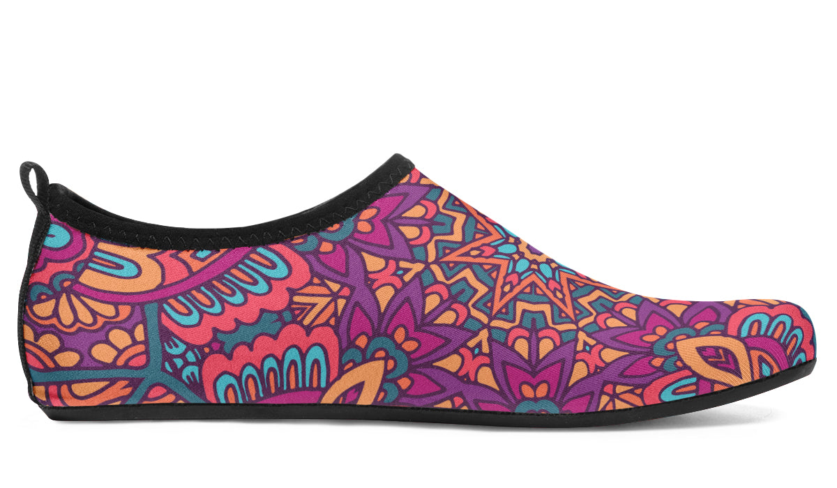Festive Mandala Aqua Shoes