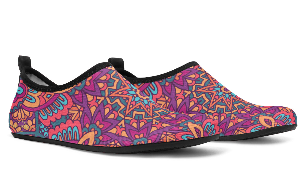 Festive Mandala Aqua Shoes