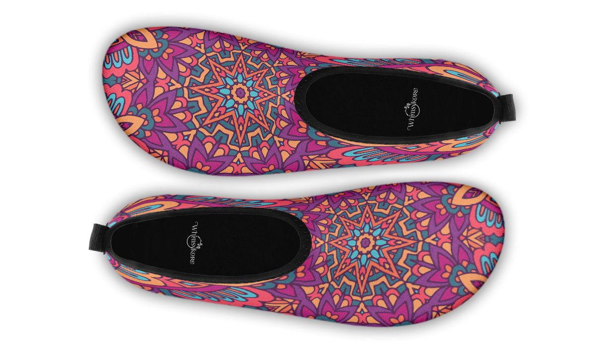 Festive Mandala Aqua Shoes