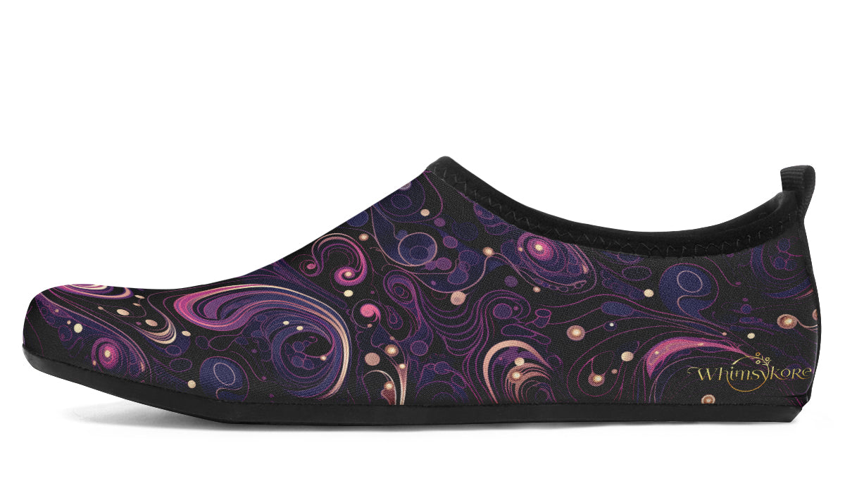 Purple Swirls Aqua Shoes