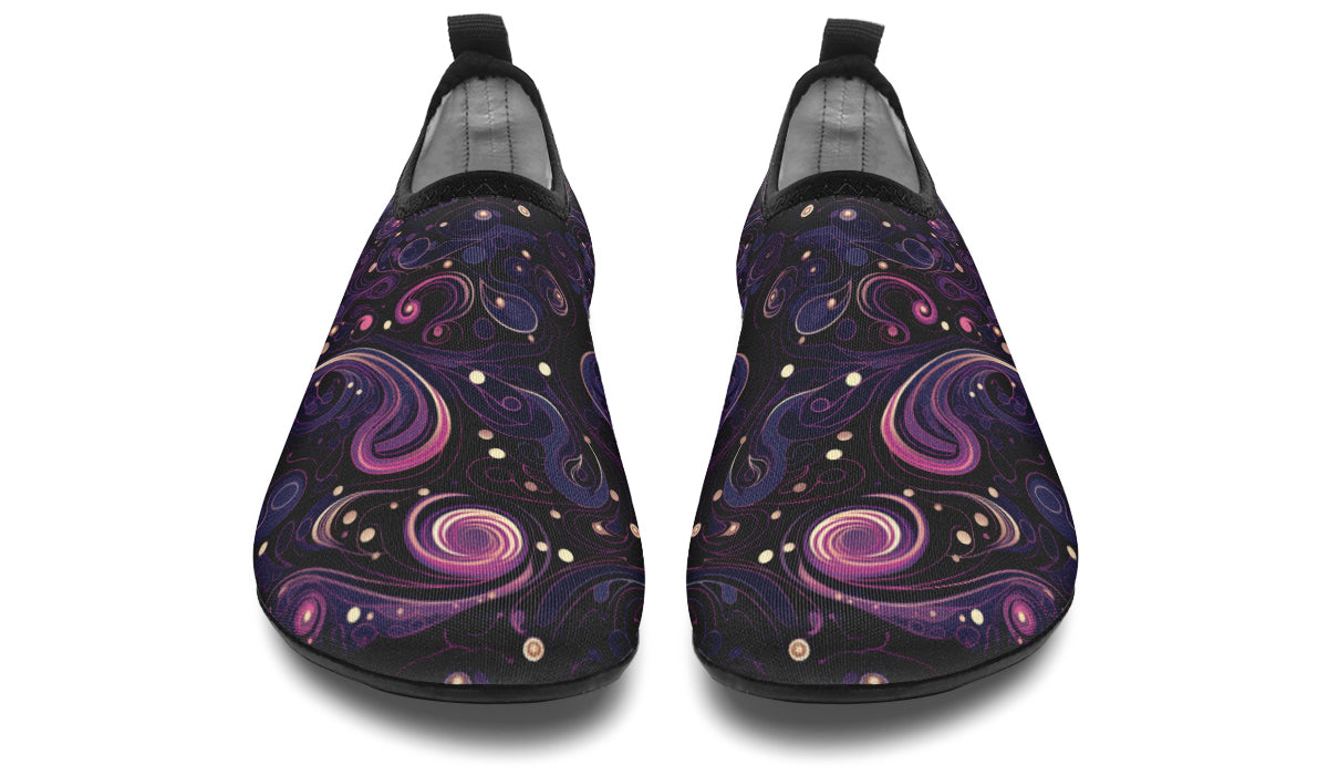 Purple Swirls Aqua Shoes