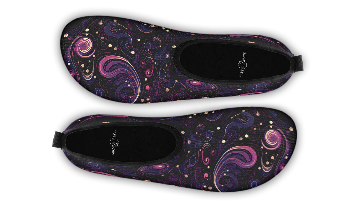 Purple Swirls Aqua Shoes