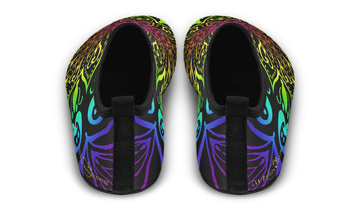Rainbow Mandala Aqua Shoes