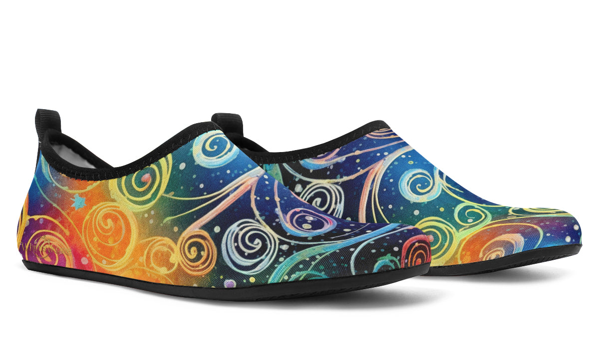 Rainbow Night Aqua Shoes